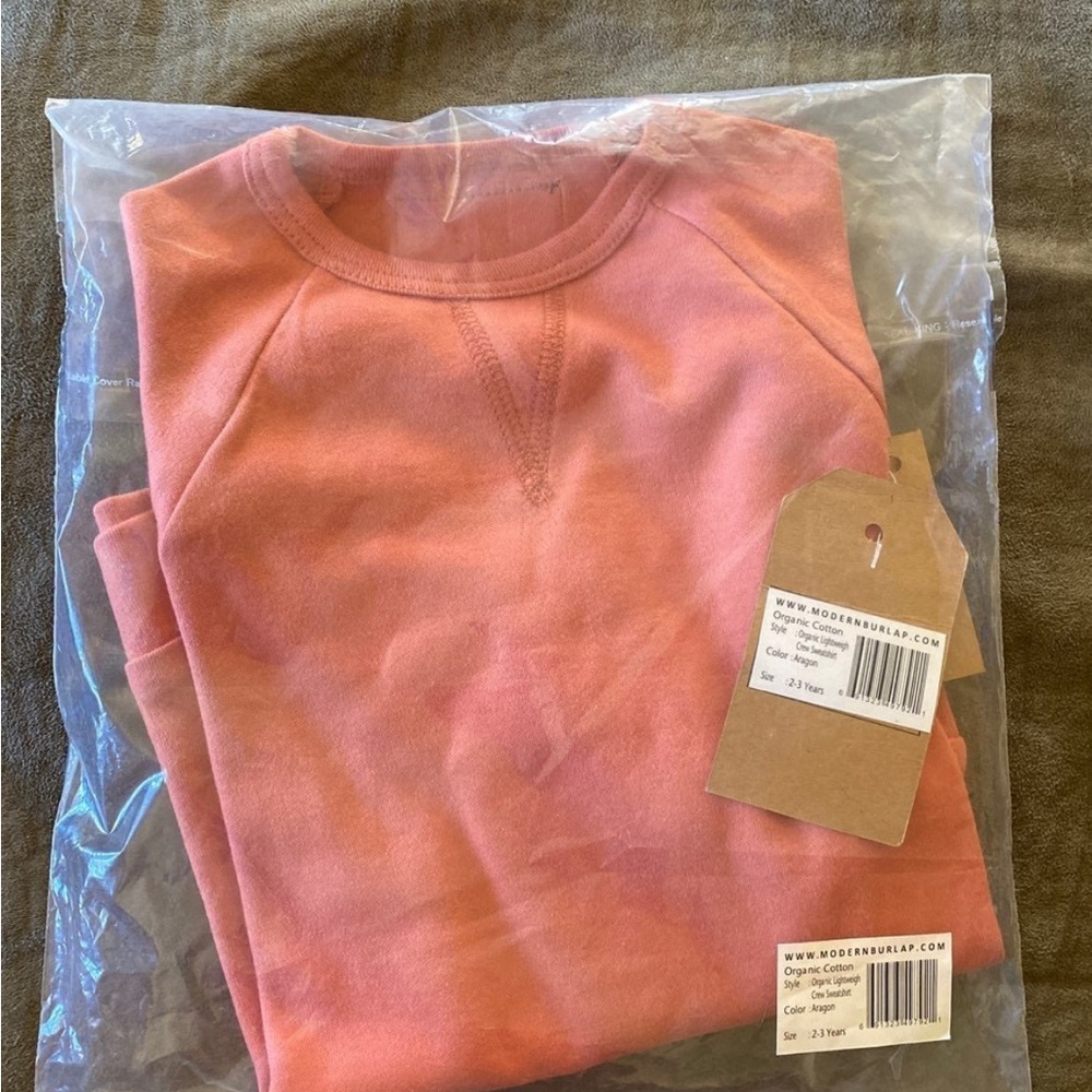 Modern Burlap Crewneck 2-3yr